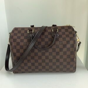 Louis Vuitton Damier Ebene SpeedyB 30 Crossbody Bag